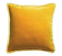 Vivaraise - Coussin Fara avec garnissage Moelleux - Taie d'oreiller Lavable - Housse Amovible 100% Velours de Coton - Finition à Franges