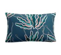 Vivaraise Coussin imprimé Alga Outdoor Indigo 30 x 50 cm