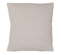 Vivaraise - Coussin Maïa avec garnissage Moelleux - Housse Amovible 100% Coton lavé Stonewash - Taie d'oreiller Lavable - Tissage nid d'abeille