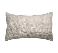 Vivaraise - Coussin Tana avec garnissage Moelleux - Housse Amovible 100% Coton Stonewash - Taie d'oreiller Lavable - Tissage nid d'abeille