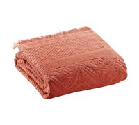 Vivaraise - Drap de Bain Zoé - 100x180 cm - Serviette de Plage, Spa, Piscine, hammam - Tissu éponge 100% Coton Absorbant - Motif Jacquard