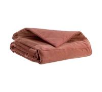 Vivaraise Fara Édredon en velours côtelé Bois de rose 85 x 200