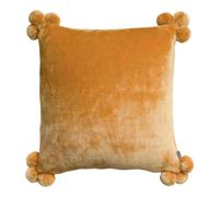 Vivaraise HOUSSE DE COUSSIN TENDER POMPONS OCRE 45 x 45