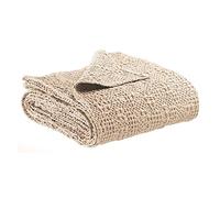Vivaraise - Jeté de lit et de canapé Tana - Couverture d'appoint, Couette légère réversible - 100% Coton lavé Stonewashed - Tissage nid d'abeille