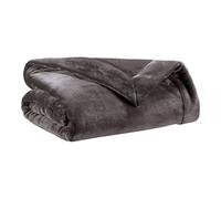 Plaid En Polyester Asphalte 150 X 200 Noir