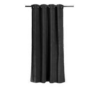 Vivaraise - Rideau occultant Fara - 135x280 cm - Habillage fenêtre - Filtre la lumière - Panneau tissé 100% Velours de Coton - Œillets en métal - Finition à Franges