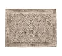 Vivaraise - Tapis de Bain Enzo - Tissu éponge 100% Coton, Doux et Absorbant - Motif Jacquard élégant