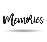 Vivegate Memories Décoration murale en métal - 43,2 x 12,7 cm Panneau mural Memories Family en métal revêtu de poudre durable, parfait pour les panneaux de voyage pour la décoration de la maison