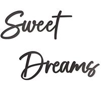 Vivegate Sweet Dreams - Panneau en métal - 88,9 x 20,3 cm - Panneau de ferme moderne Sweet Dreams à suspendre au-dessus du lit - Décoration murale pour chambre à coucher