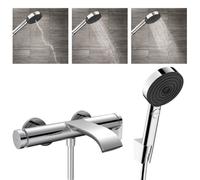 Vivenis Mitigeur bain/douche + Hansgrohe Pulsify Select Set de Douchette à main XXL Performance 105mmchrome (75420000-Pulsify)