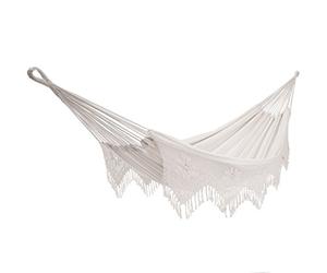Vivere Brazilian Double Deluxe Cotton Hammock - Natural