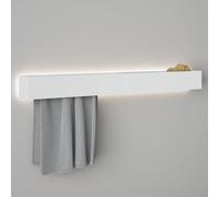 Viverso AGA Design U Ensemble d’accessoires avec éclairage pour coin douche, AGA-DW120LED-WM#SET3,