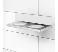 Viverso x add Support mural double pour distributeur de savon, porte-savon, gobelet et insert en silicone, VA1401CR,