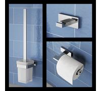 Viverso x evolution Ensemble d’accessoires de salle de bains 3 en 1, VS3000CR+VS2200CR+VS4000CR,
