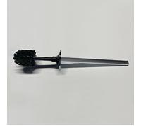Viverso x match Tête de brosse WC, taille L, noire et angulaire, manche long, VU9710CR,