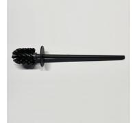 Viverso x match Tête de brosse WC, taille S, noire et ronde, avec manche, VU9731MB,