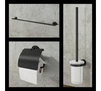 Viverso x sense Ensemble d’accessoires de salle de bains 3 en 1, VR3000MB+VR2000MB+VR4600MB,