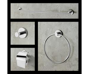 Viverso x sense Ensemble d’accessoires de salle de bains 4 en 1, VR2000CR+VR4600CR+VR4200CR+VR4000CR,