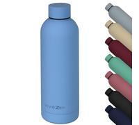 Bouteille, gourde isotherme chaud ou froid en acier inoxydable, réutilisable - 500 ml - Bleu - Vivezen