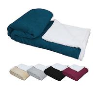 Vivezen - Couverture, Plaid Polaire 150 x 200 cm ou 220 x 240 en Flanelle et Sherpa Ultra Doux - 5 Coloris