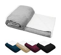 Vivezen - Couverture, Plaid Polaire 150 x 200 cm ou 220 x 240 en Flanelle et Sherpa Ultra Doux - 5 Coloris