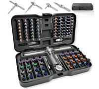 ViviDreamore 100 en 1 Tournevis Sets de Précision, Manche à Cliquet | Magnétique Embouts en Acier S2, Multi Combinaison, Portable Outil de Réparation pour Phone, PC, Montre, Caméra & Bricolage