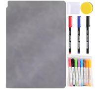 VIVIIHOO - Tableau Blanc Effaçable A5, Cahier Réutilisable avec Stylos et Chiffon, Ardoise Blanche pour Bureau, École, Maison, Idéal pour Notes, Listes et Brainstorming