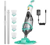 VIVOHOME Aspirateur Piscine sans Fil avec Perche Télescopique 278cm | 4200LPH Nettoyeur de Piscine Portable avec 4 Sacs Filtrants, Autonomie jusqu'à 60 Minutes, pour Piscines et Spa