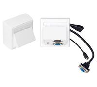 VivoLink WI221192 Prise HDMI + VGA + 3.5mm Blanc (221192)