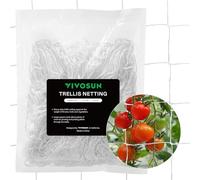 VIVOSUN Filet de Treillis pour Plantes de 1.5 x 4.6 m, Filet de Culture en Polyester Robuste pour Jardin avec Maille Carrée pour Plantes Grimpantes, Légumes, Fruits et Fleurs, 1 Paquet