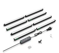 VIVOSUN Lampe LED T5 30 cm pour plantes, 5000K spectre complet, 56W (8x7W) avec minuterie et variateur, éclairage pour semis, hydroponie et plantes d’intérieur, compatible SGS, extensible, lot de 8