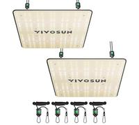 VIVOSUN VS1000 Lot de 2 lampes de culture LED à spectre complet avec diodes Samsung LM301 et pilote, intensité variable et IP65 pour semis, légumes, fleurs, convient pour tente de culture de 60 x 60