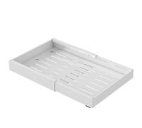VIVREAL Organisateur de placard extensible de 30 à 50 cm en acier inoxydable - Blanc