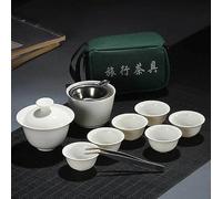 VIXDA Chinois Voyage Kung Fu Service À Thé en Céramique Blanche Portable Tasse À Thé en Porcelaine Service Gaiwan Tasse De Cérémonie Théière Vaisselle À Thé Exquis
