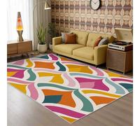 VIXENIUM Tapis Couleur Salon Chambre Interieur Carré 100x100 cm