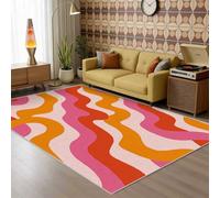 VIXENIUM Tapis Funky Salon Chambre Interieur Carré 100x100 cm