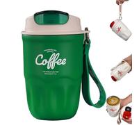 Vjyibpb Coffee Vacuum Flask,Coffee Vacuum Flask With Smart Temperature Display,12oz Stainless Steel Vacuum Double Insulated Wall Thermal Bottle, Leak Proof Travel Mug For Office, Gym(D)