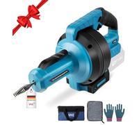 VKE 21V Furet Déboucheur de Canalisation,Adaptée aux Tuyaux de 20-75 mm,Foret de Drainage à Arbre Flexible de 7 Mètres de Long, Déboucheur Canalisation Adapté aux égouts (Kit de nettoyage de tuyaux)