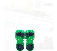 VKE Kit Ciment Autonivelant Rouleau Debulleur 50cm Perche Telescopique | Mélangeur 40cm,Chaussures à Pointes,Matériau Robuste,Lavable Facilement, Adapté aux Chantiers(Seulement Chaussures à Pointes)
