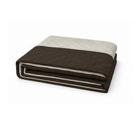 VKZ Couvre-lit Boutis Réversible 240x250 cm, 1 Pièce,Marron/Beige, Dessus de Lit Matelassé Double Face, Couette Légère Été, Couverture Grand Lit 2 Personnes, Édredon Fin Printemps Été