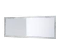 Vladon Miroir Lima, Miroir Mural avec Cadre de Style Moderne, Blanc Haute Brillance (139 x 55 cm)
