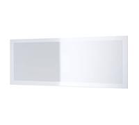 Vladon Miroir Lima, Miroir Mural avec Cadre de Style Moderne, Blanc Haute Brillance (139 x 55 cm)
