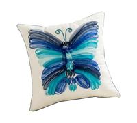 VlHpnpe Housse de Coussin carrée en Coton imprimé Papillon coloré, taie d ' Oreiller décorative pour canapé, Chaise, Voiture, Design Unique