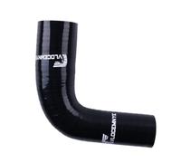 VLOCEMNYE Tuyau coudé en silicone à 90 degrés, ID 19 mm - 25 mm, longueur 102 mm, 4 plis (5,4 mm) renforcé, tuyau hydraulique industriel noir