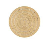Vloerkleed handgemaakt 150 cm gevlochten jute133709