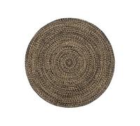 Vloerkleed handgemaakt 180 cm jute zwart en bruin343620