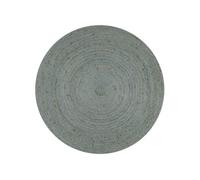 Vloerkleed handgemaakt rond 120 cm jute olijfgroen133669