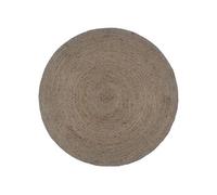 Vidaxl Tapis Fait À La Main Jute Rond 180 Cm Gris