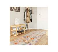 Vloerkleed wasbaar anti-slip 80x300 cm meerkleurig136580