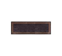VidaXL Tapis Lavable 80x300 cm - Noir Doré